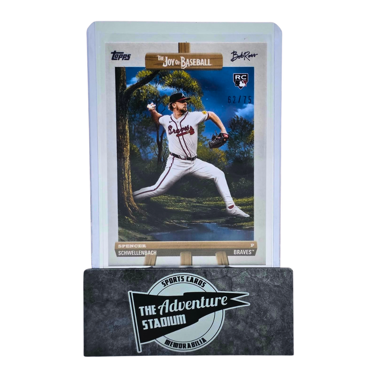 The Adventure Stadium 2025 Topps x Bob Ross Spencer Schwellenbach 62/75