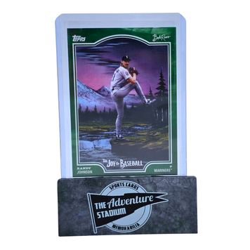 The Adventure Stadium 2025 Topps x Bob Ross Randy Johnson 22/75