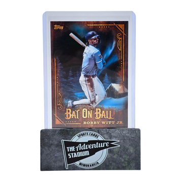 The Adventure Stadium 2025 Topps x Bob Ross Bobby Witt Jr. Bat On Ball