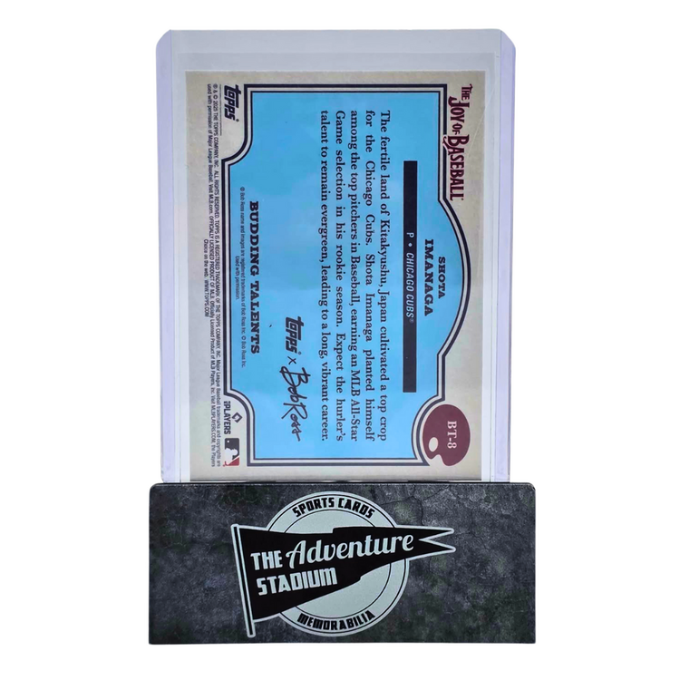 The Adventure Stadium 2025 Topps x Bob Ross Shota Imanaga Budding Talents 18/99