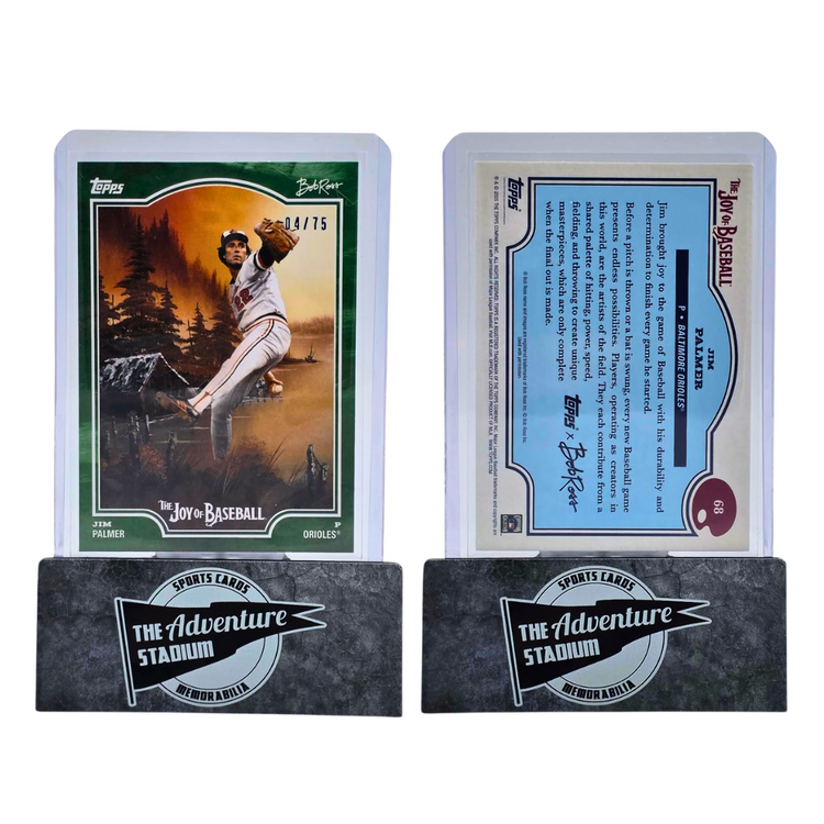 The Adventure Stadium 2025 Topps x Bob Ross Jim Palmer 04/75