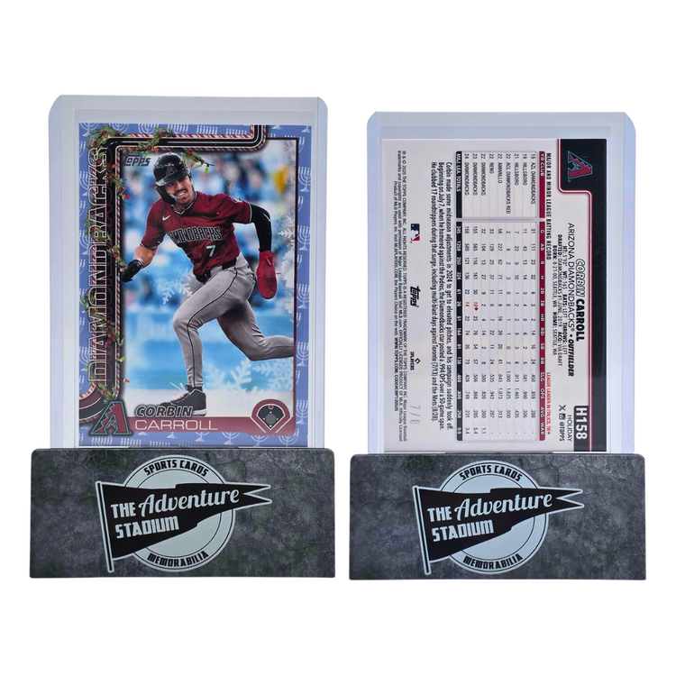 The Adventure Stadium 2025 Topps Holiday Corbin Carroll 7/8