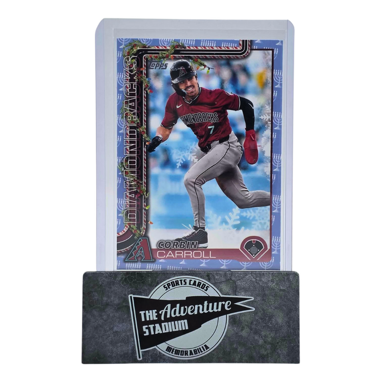The Adventure Stadium 2025 Topps Holiday Corbin Carroll 7/8