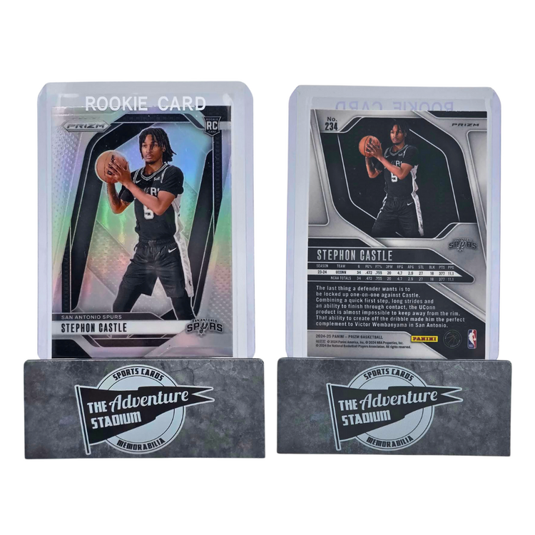 The Adventure Stadium 2024-25 Panini Prizm Stephon Castle Silver Prizm