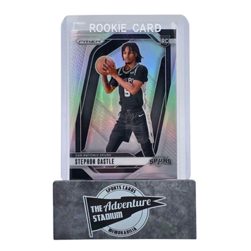 The Adventure Stadium 2024-25 Panini Prizm Stephon Castle Silver Prizm