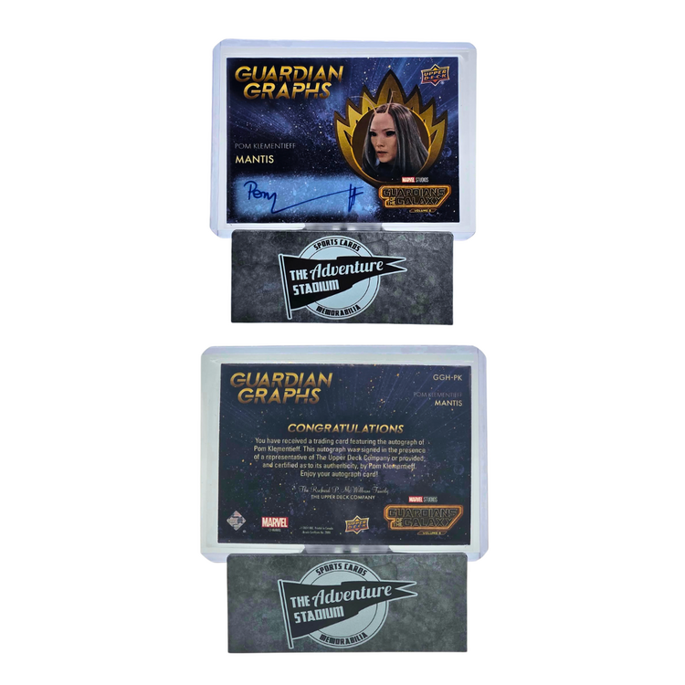 9781950789948 2024 Upper Deck Guardians of the Galaxy Volume 3 Pom Klementieff Mantis Autograph