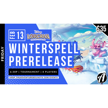 The Adventure Begins Lorcana TCG Winterspell Prerelease