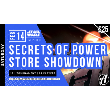Fantasy Flight Games Star Wars Unlimited TCG Secrets of Power Store Showdown