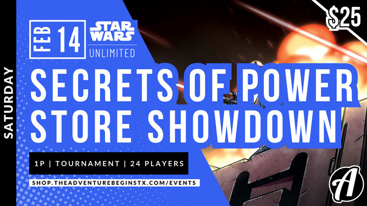Fantasy Flight Games TAB Star Wars Unlimited TCG Secrets of Power Store Showdown