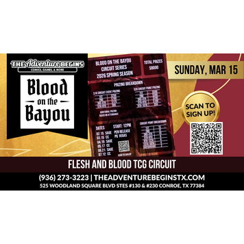 Legend Story Studios LLC Flesh & Blood TCG Blood on the Bayou Circuit 2 & PQ