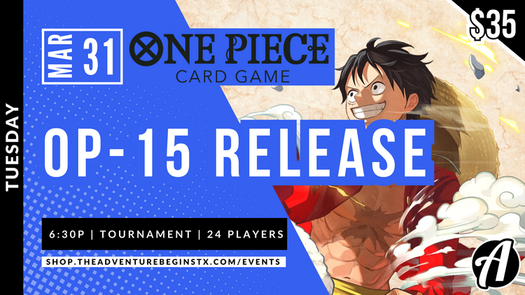Bandai TAB One Piece TCG OP-15 Release Event