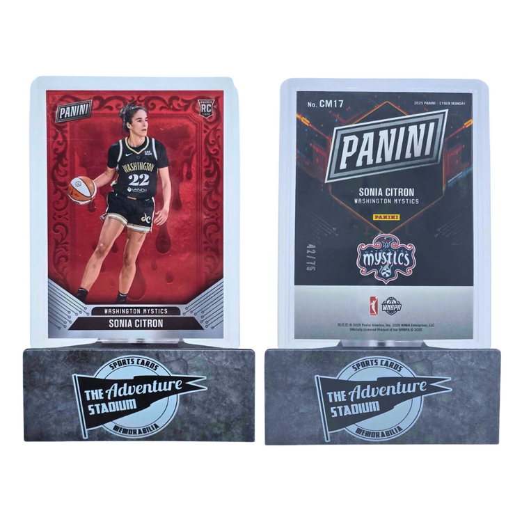The Adventure Stadium 2025 Panini Black Friday Sonia Citron Red 42/75