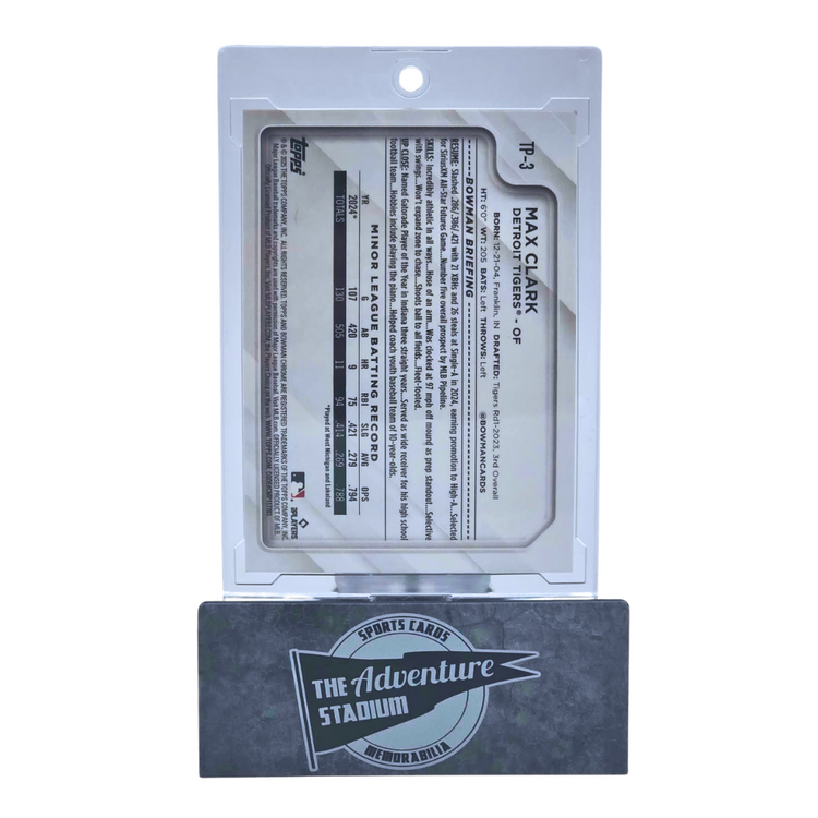 The Adventure Stadium 2025 Topps Bowman Chrome National Max Clark 27/50