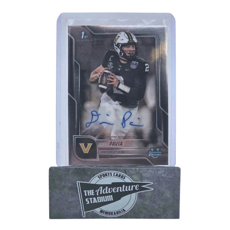 The Adventure Stadium 2025 Bowman Chrome U Diego Pavia Autograph