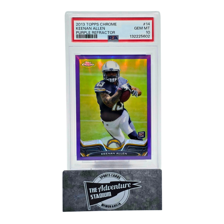 The Adventure Stadium 2013 Topps Chrome Keenan Allen Purple Refractor PSA 10