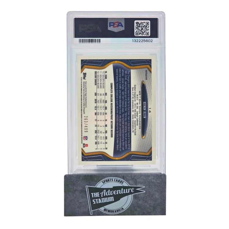 The Adventure Stadium 2013 Topps Chrome Keenan Allen Purple Refractor PSA 10