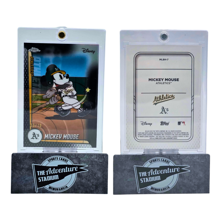 The Adventure Stadium 2025 Topps Chrome Mickey Mouse Oakland 10/10
