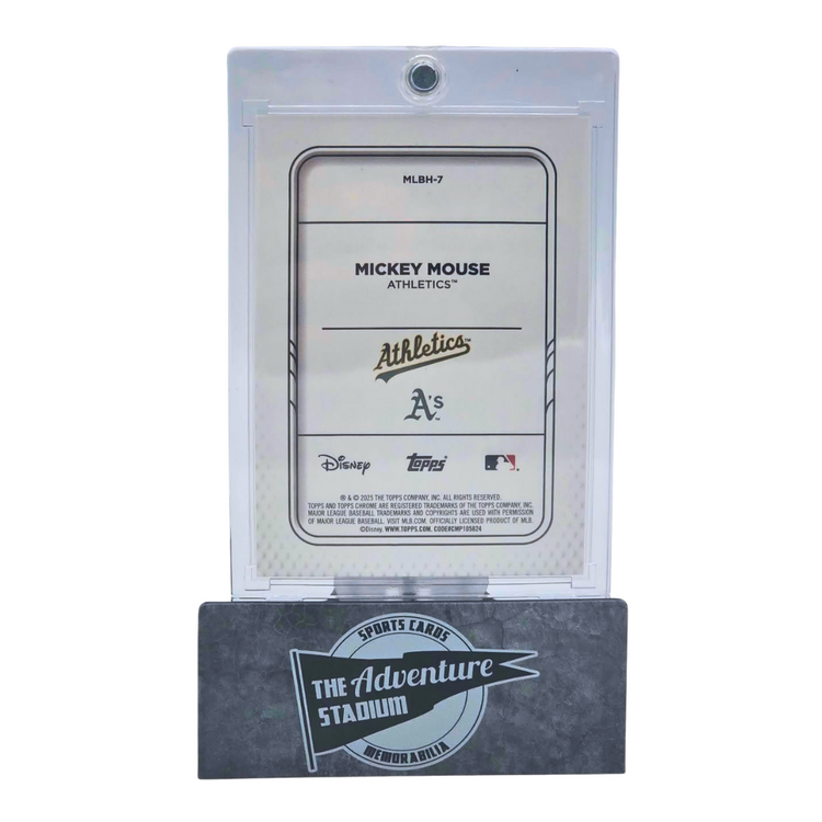 The Adventure Stadium 2025 Topps Chrome Mickey Mouse Oakland 10/10