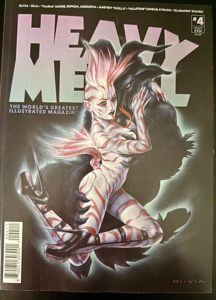 HEAVY METAL MAGAZINE #4 CVR A OLIVIA DE BERARDINIS (MR)