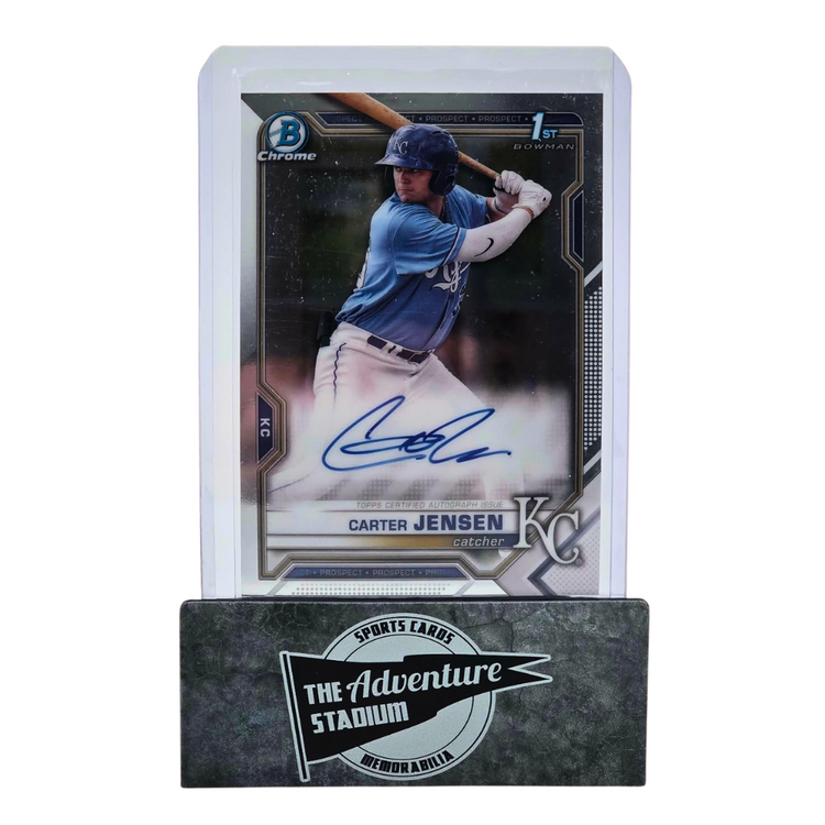 The Adventure Stadium 2021 Bowman Chrome Carter Jensen Autograph