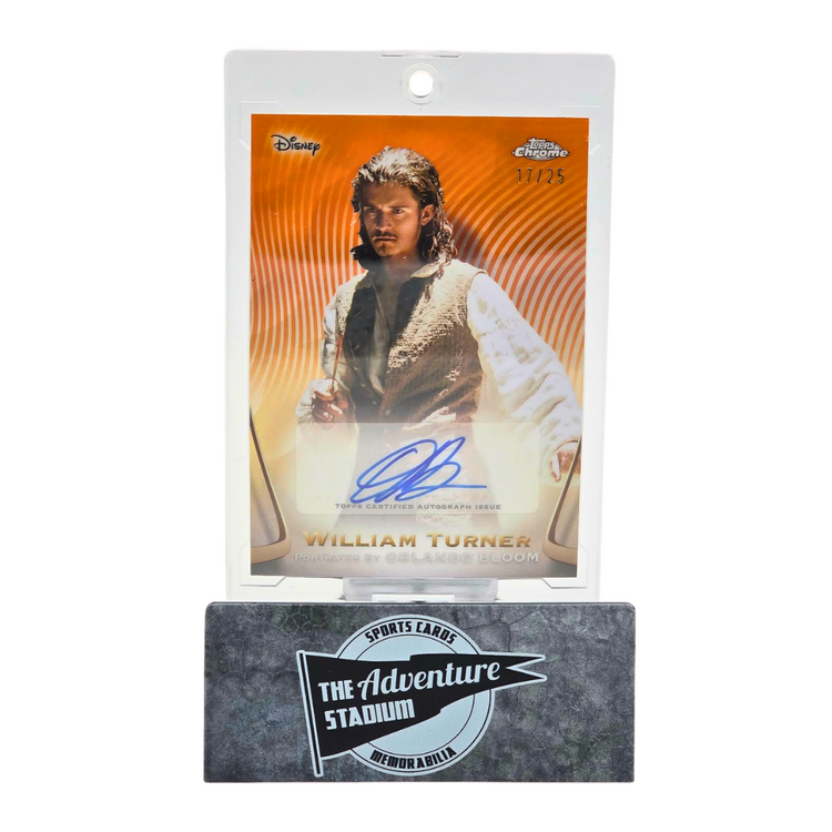 The Adventure Stadium 2025 Topps Chrome Disney William Turner Autograph 17/25