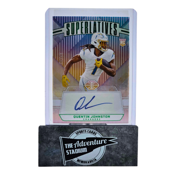 The Adventure Stadium 2023 Panini Illusions Quentin Johnston Autograph 12/50