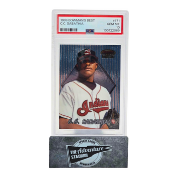 The Adventure Stadium 1999 Bowman's Best C.C. Sabathia PSA 10