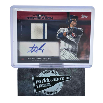 The Adventure Stadium 2019 Topps Series 1 Anthony Rizzo Patch Autograph 03/25