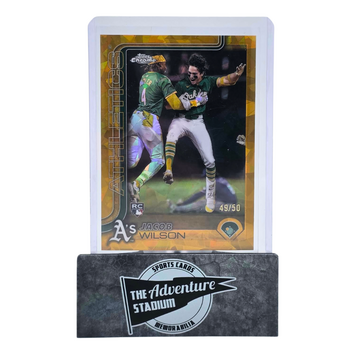 The Adventure Stadium 2025 Topps Chrome Sapphire Jacob Wilson 49/50