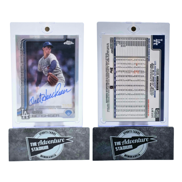 The Adventure Stadium 2025 Topps Chrome Orel Hershiser Autograph 21/50