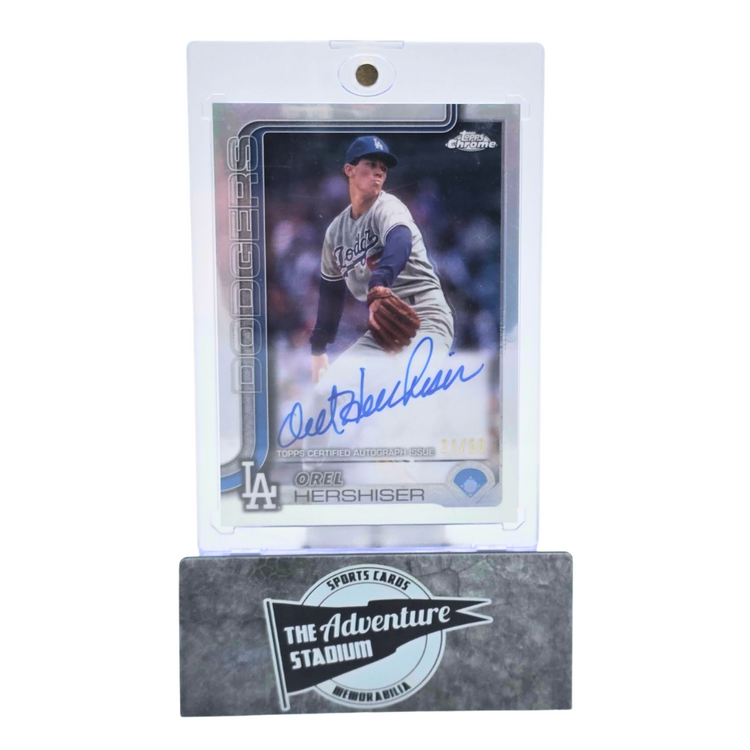 The Adventure Stadium 2025 Topps Chrome Orel Hershiser Autograph 21/50