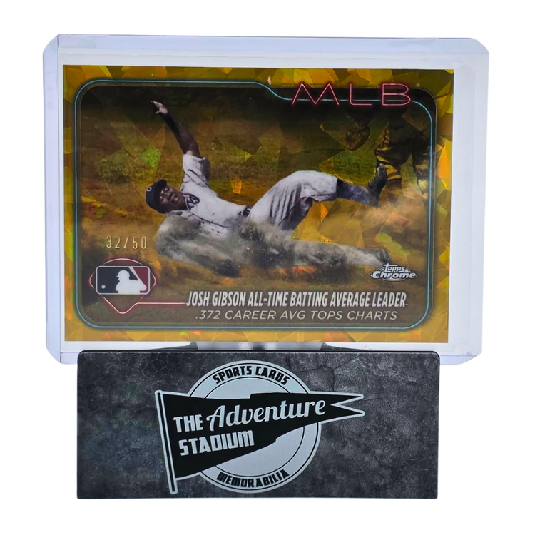 The Adventure Stadium 2024 Topps Chrome Update Sapphire Josh Gibson 32/50