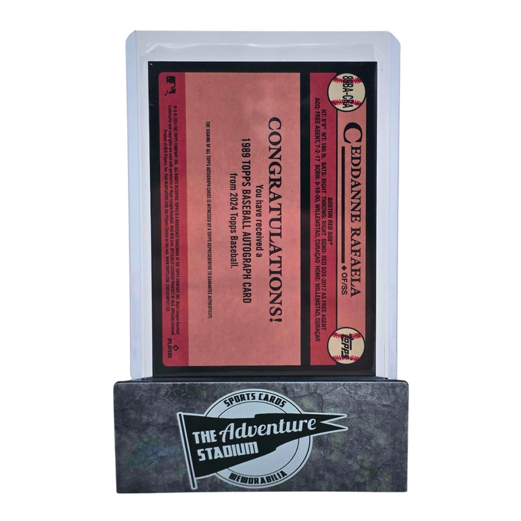 The Adventure Stadium 2024 Topps Series 2 Ceddanne Rafaela Autograph