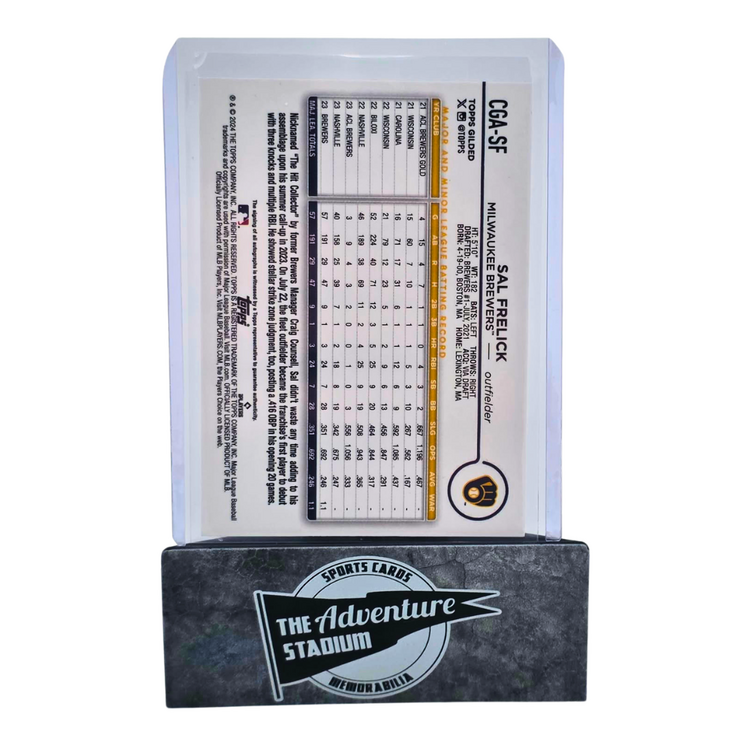 The Adventure Stadium 2024 Topps Gilded Sal Frelick Autograph 60/75