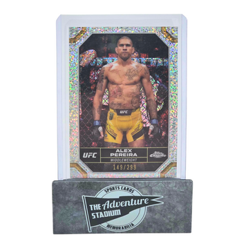 The Adventure Stadium 2024 Topps Chrome UFC Alex Pereira Sparkle 149/299