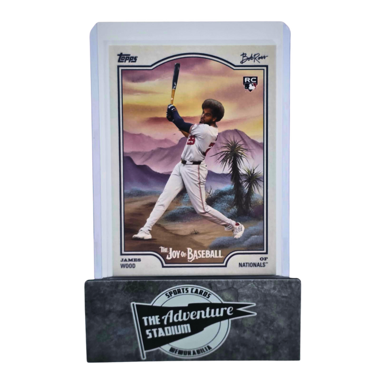 The Adventure Stadium 2025 Topps x Bob Ross James Wood Short Print