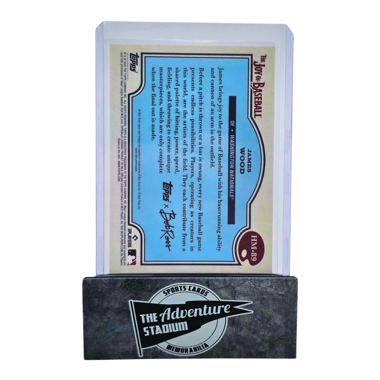 The Adventure Stadium 2025 Topps x Bob Ross James Wood Short Print