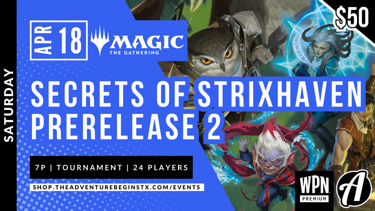 Wizards of the Coast TAB MTG Secrets of Strixhaven Prerelease 2