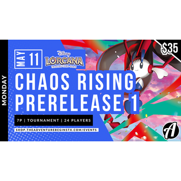 Pokémon Company International TAB Pokemon TCG Chaos Rising Prerelease 1