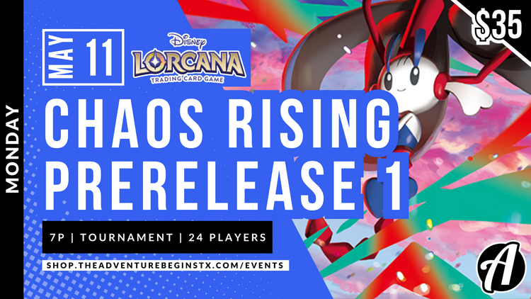 Pokémon Company International TAB Pokemon TCG Chaos Rising Prerelease 1