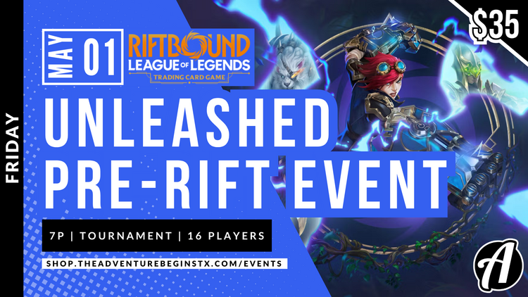 Riot Games TAB Riftbound TCG Unleashed Pre-Rift Event