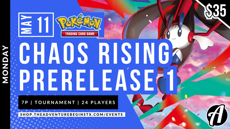 Pokémon Company International TAB Pokemon TCG Chaos Rising Prerelease 1
