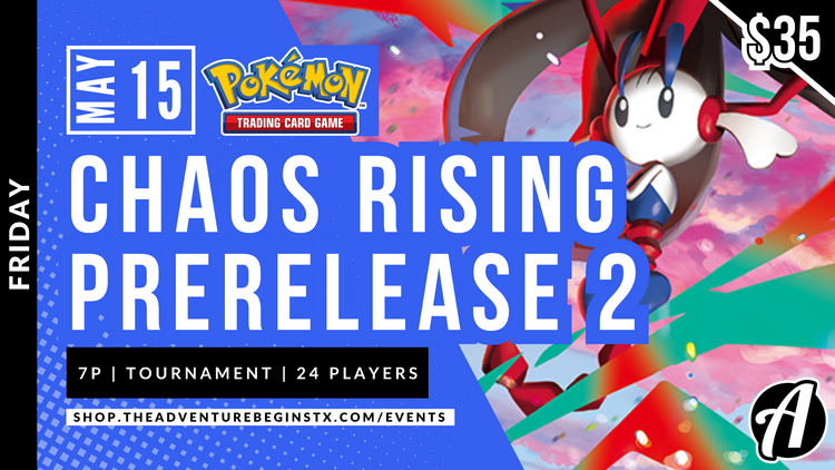 Pokémon Company International TAB Pokemon TCG Chaos Rising Prerelease 2
