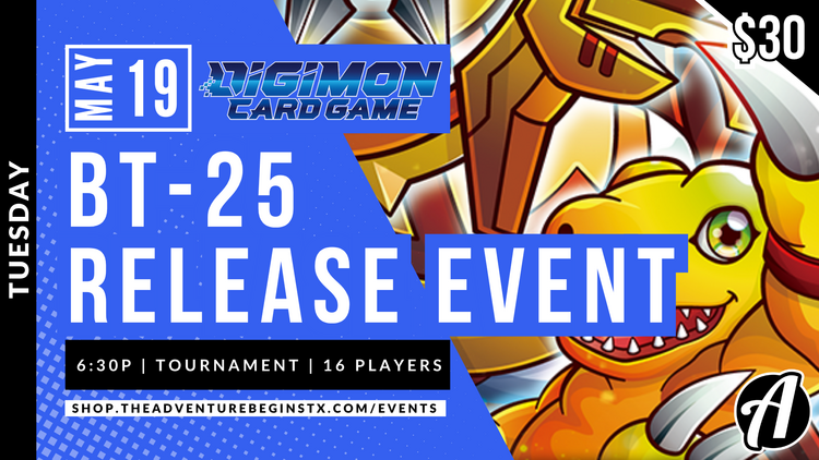 Bandai TAB Digimon TCG  Dual Revolution BT-25 Release Event