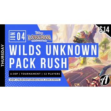 Ravensburger Lorcana TCG Wilds Unknown Pack Rush`