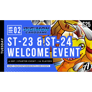 Bandai Digimon TCG ST-23 & ST 24 Welcome Tamers Event