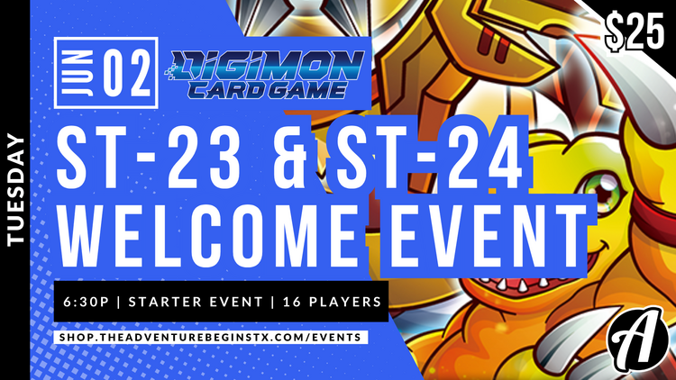 Bandai TAB Digimon TCG ST-23 & ST 24 Welcome Tamers Event
