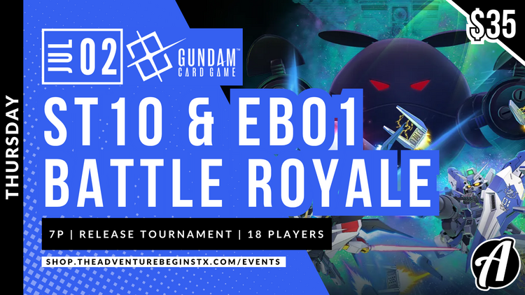 Bandai TAB Gundam TCG ST10 & EB01 Battle Royale Release