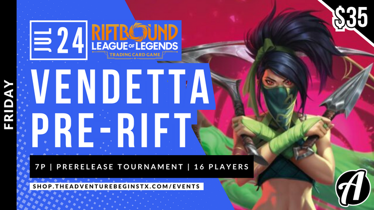 Riot Games TAB Riftbound TCG Vendetta Pre-Rift Event