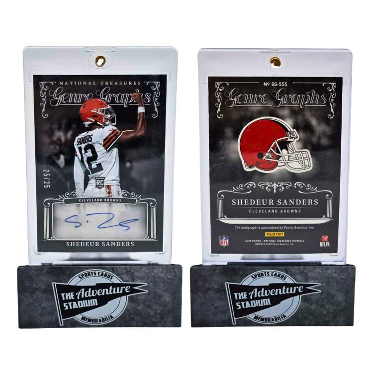 The Adventure Stadium 2025 Panini National Treasures Shedeur Sanders Autograph 25/25